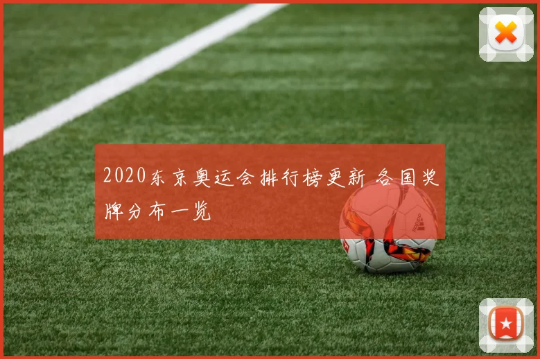 2020东京奥运会排行榜更新 各国奖牌分布一览